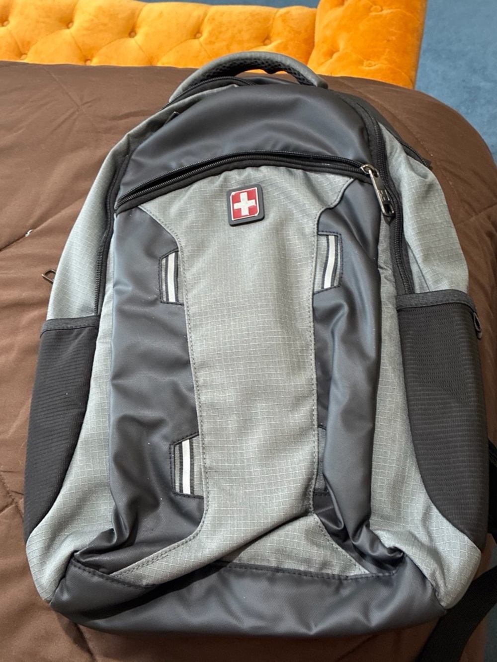 SwissGear Gray and Black Everyday Travel Backpack